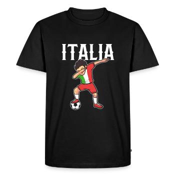 Italia - T-shirt Premium bio Homme - noir - Devant - Nico (187cm)