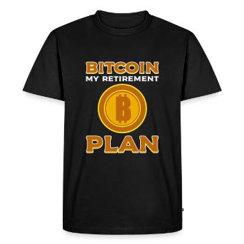 Le bitcoin - T-shirt Premium bio Homme - noir - Devant - Nico (187cm)