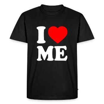 I love me - T-shirt Premium bio Homme - noir - Devant - Nico (187cm)