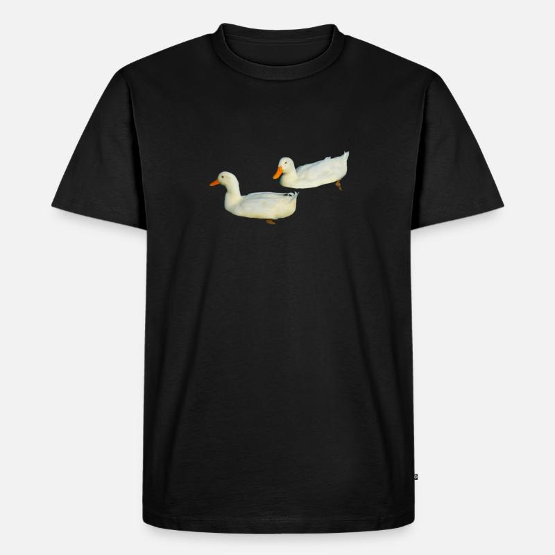 Duck - Männer Premium Bio T-Shirt - Schwarz