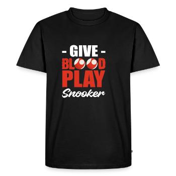Snooker Play Billiard Player Gift - Men's Premium Organic T-Shirt - black - Front - Nico (187cm)