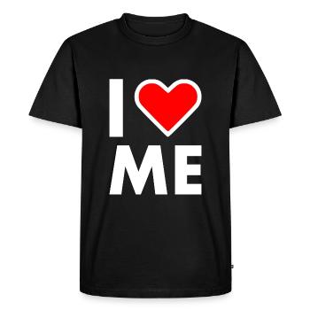 I love me - T-shirt Premium bio Homme - noir - Devant - Nico (187cm)
