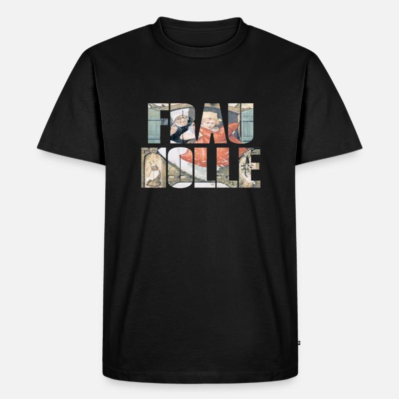 frau holle - Männer Premium Bio T-Shirt - Schwarz