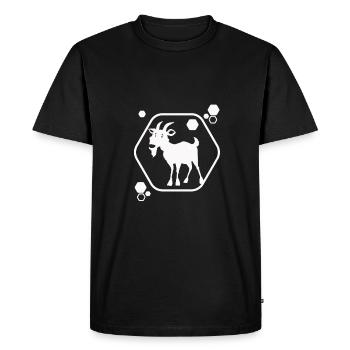 Goat - Goat Goat Farm Zoo Holiday - Men's Premium Organic T-Shirt - black - Front - Nico (187cm)