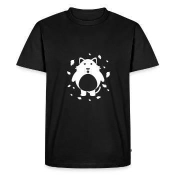 Raccoon - Zoo Animal Nature Conservation - Men's Premium Organic T-Shirt - black - Front - Nico (187cm)