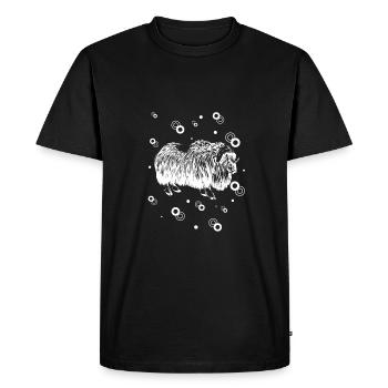 Bison - Buffalo - Men's Premium Organic T-Shirt - black - Front - Nico (187cm)