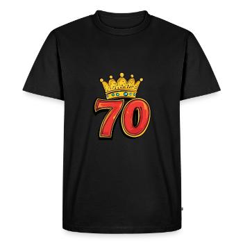 Couronne de maillot à 70 chiffres - T-shirt Premium bio Homme - noir - Devant - Nico (187cm)