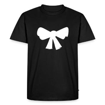 loop symbol fly - Men's Premium Organic T-Shirt - black - Front - Nico (187cm)