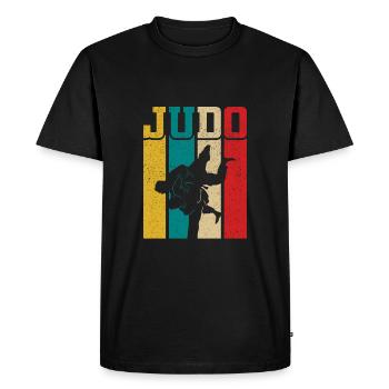 Judo - T-shirt Premium bio Homme - noir - Devant - Nico (187cm)