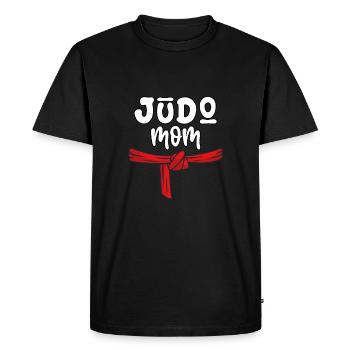 Maman judo - T-shirt Premium bio Homme - noir - Devant - Nico (187cm)