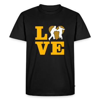 Amour du judo - T-shirt Premium bio Homme - noir - Devant - Nico (187cm)