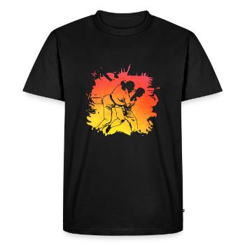 Judo - T-shirt Premium bio Homme - noir - Devant - Nico (187cm)