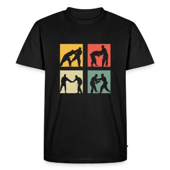 Judo - T-shirt Premium bio Homme - noir - Devant - Nico (187cm)