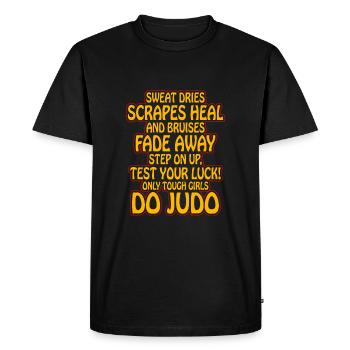 Judo Citations amusantes - T-shirt Premium bio Homme - noir - Devant - Nico (187cm)