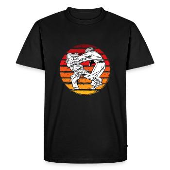 Judo - T-shirt Premium bio Homme - noir - Devant - Nico (187cm)
