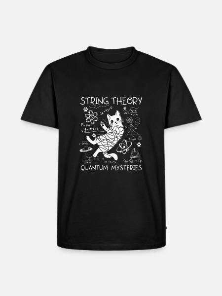 String theory - Men's Premium Organic T-Shirt - black