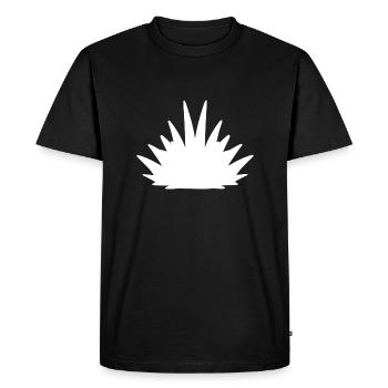 Symbole d’herbe Nature Motif végétal - T-shirt Premium bio Homme - noir - Devant - Nico (187cm)