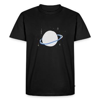 planet universe stars symbol - Men's Premium Organic T-Shirt - black - Front - Nico (187cm)