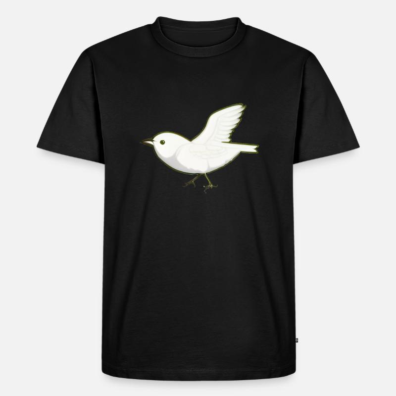 vogel tier flügel fliegen - Männer Premium Bio T-Shirt - Schwarz