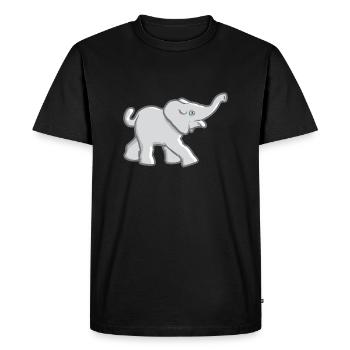 Un bébé éléphant est un bébé éléphant - T-shirt Premium bio Homme - noir - Devant - Nico (187cm)