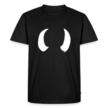 Corne Cornes Symbole Bélier - T-shirt Premium bio Homme - noir - Devant - Nico (187cm)