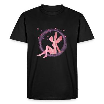 fee e 228 - Men's Premium Organic T-Shirt - black - Front - Nico (187cm)