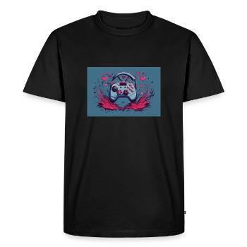a gaming controller - Men's Premium Organic T-Shirt - black - Front - Nico (187cm)