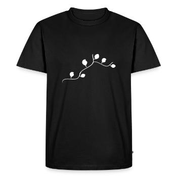 Symbol Branch Sheet Sheet Line - Men's Premium Organic T-Shirt - black - Front - Nico (187cm)
