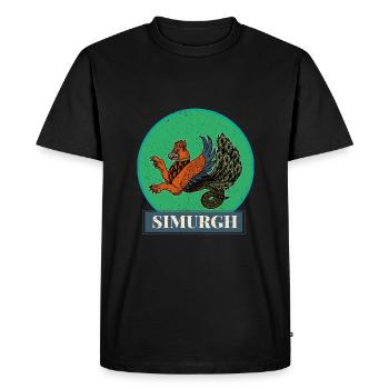 Faravahar Zoroastrianism Simurgh Persia - Men's Premium Organic T-Shirt - black - Front - Nico (187cm)