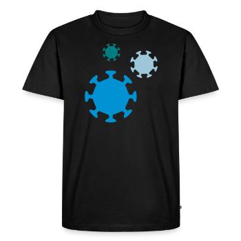 virus - T-shirt Premium bio Homme - noir - Devant - Nico (187cm)