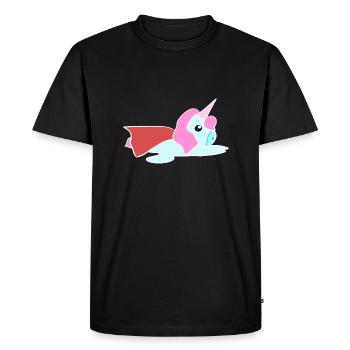 Licorne symbole héroïne héroïne - T-shirt Premium bio Homme - noir - Devant - Nico (187cm)