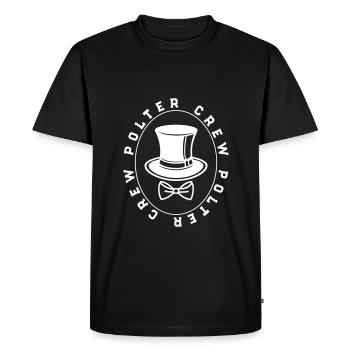 Polter Crew Fiançailles Mariage - T-shirt Premium bio Homme - noir - Devant - Nico (187cm)