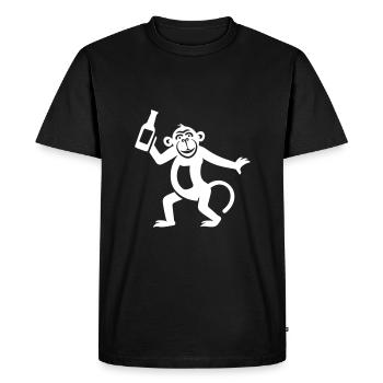 Monkey Beer Drôle De Fête Célibataire - T-shirt Premium bio Homme - noir - Devant - Nico (187cm)