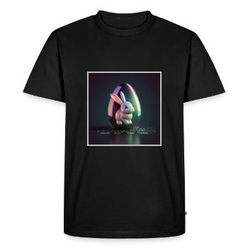 Easter 80s Style - Easter Punk - T-shirt Premium bio Homme - noir - Devant - Nico (187cm)