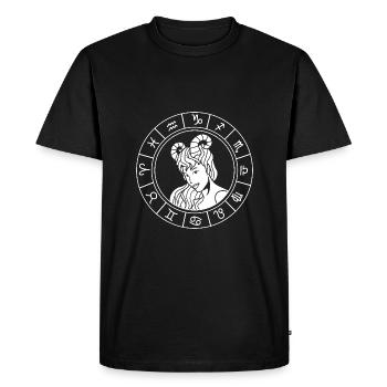 Signe du zodiaque Bélier - T-shirt Premium bio Homme - noir - Devant - Nico (187cm)