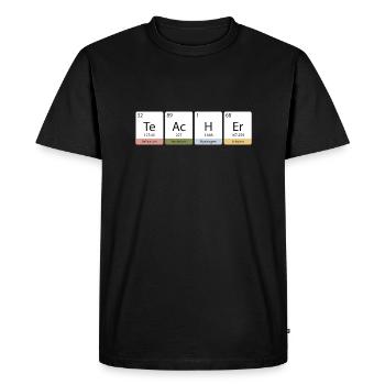 Professeur chimie chimie prof école dictons cadeau - T-shirt Premium bio Homme - noir - Devant - Nico (187cm)