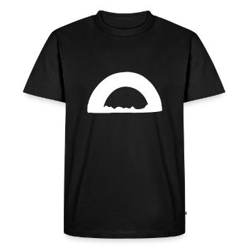 Arc Symbol Shape Grass Line - Men's Premium Organic T-Shirt - black - Front - Nico (187cm)