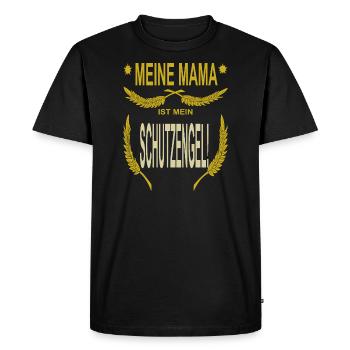 Mom is Guardian Angel Mother's Day - Men's Premium Organic T-Shirt - black - Front - Nico (187cm)