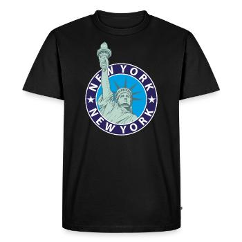 New York Statue of Liberty - Men's Premium Organic T-Shirt - black - Front - Nico (187cm)