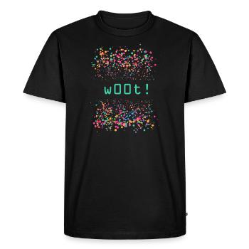 Woot, Costume ,Helau ,Confettis - T-shirt Premium bio Homme - noir - Devant - Nico (187cm)