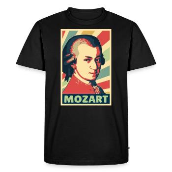 MOZART COLORES VINTAGIA - T-shirt Premium bio Homme - noir - Devant - Nico (187cm)