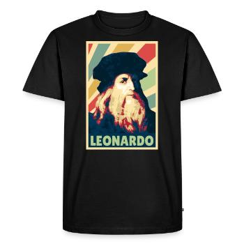 Leonardo da Vinci Colors Vintage - T-shirt Premium bio Homme - noir - Devant - Nico (187cm)