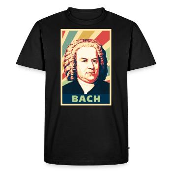 Johann Sebastian Bach Vintage Colores - T-shirt Premium bio Homme - noir - Devant - Nico (187cm)
