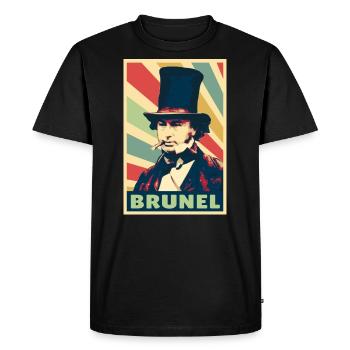 Isambard Kingdom Brunel Vintage Colores - T-shirt Premium bio Homme - noir - Devant - Nico (187cm)