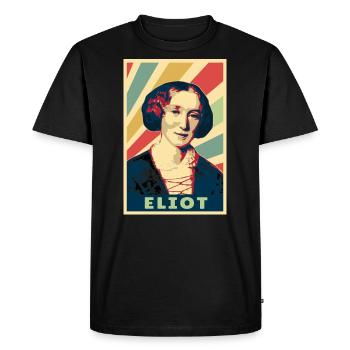 George Eliot Vintage Colores - T-shirt Premium bio Homme - noir - Devant - Nico (187cm)