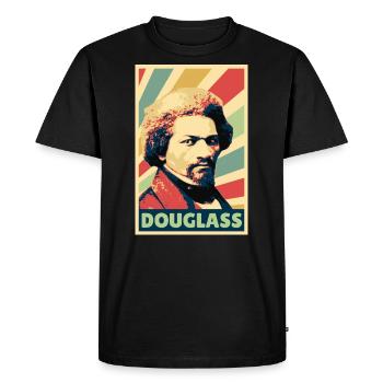 Frederick Douglass Vintage Colors - Men's Premium Organic T-Shirt - black - Front - Nico (187cm)