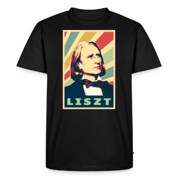 Franz Liszt Colores vintage - T-shirt Premium bio Homme - noir - Devant - Nico (187cm)
