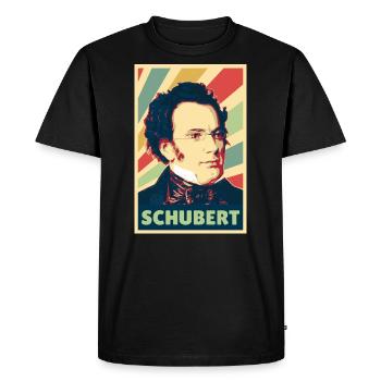 Franz Schubert Colors Vintage - T-shirt Premium bio Homme - noir - Devant - Nico (187cm)