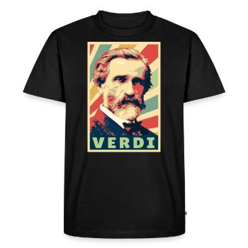 Giuseppe Verdi Vintage Colores - T-shirt Premium bio Homme - noir - Devant - Nico (187cm)