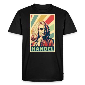 Georg Friedrich Handel Vintage Colors - T-shirt Premium bio Homme - noir - Devant - Nico (187cm)